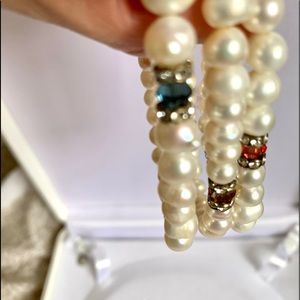 Pearls and faux gems 3 pieces